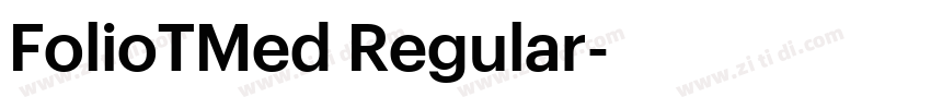 FolioTMed Regular字体转换 FolioTMed Regular字体转换